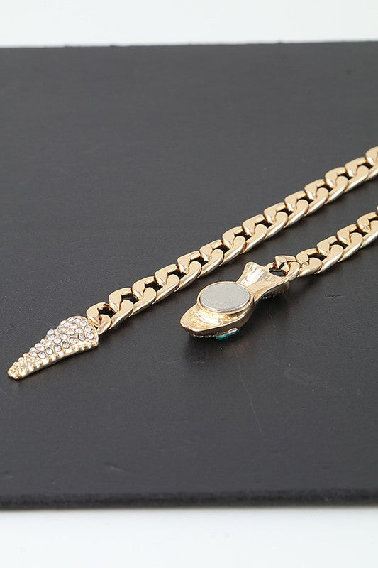 Crystal Snake Iconic Necklace