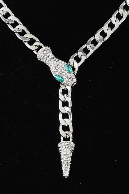 Crystal Snake Iconic Necklace