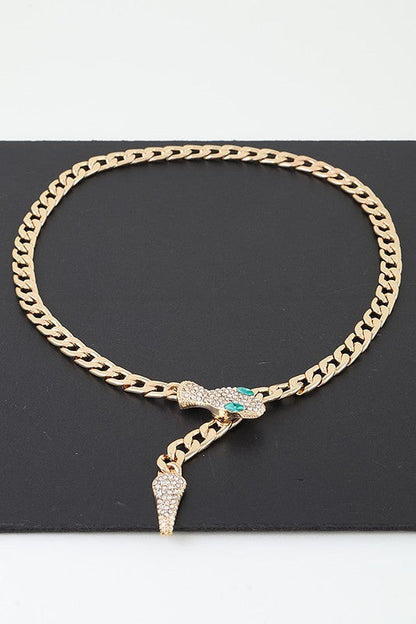 Crystal Snake Iconic Necklace
