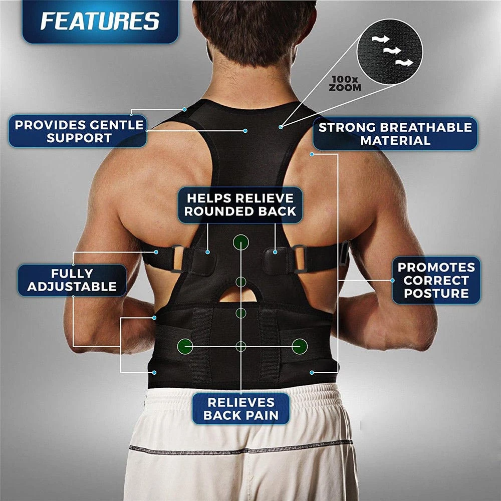 Magnetic Back Shoulder Brace Belt Band