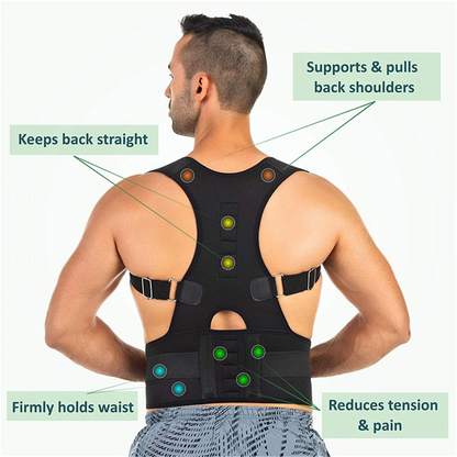Magnetic Back Shoulder Brace Belt Band