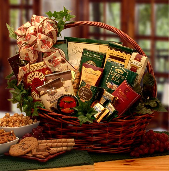 Sweets and Treats Gift Basket - gourmet gift basket