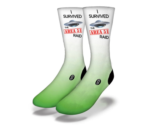 I Survived Area 51 Alien Socks