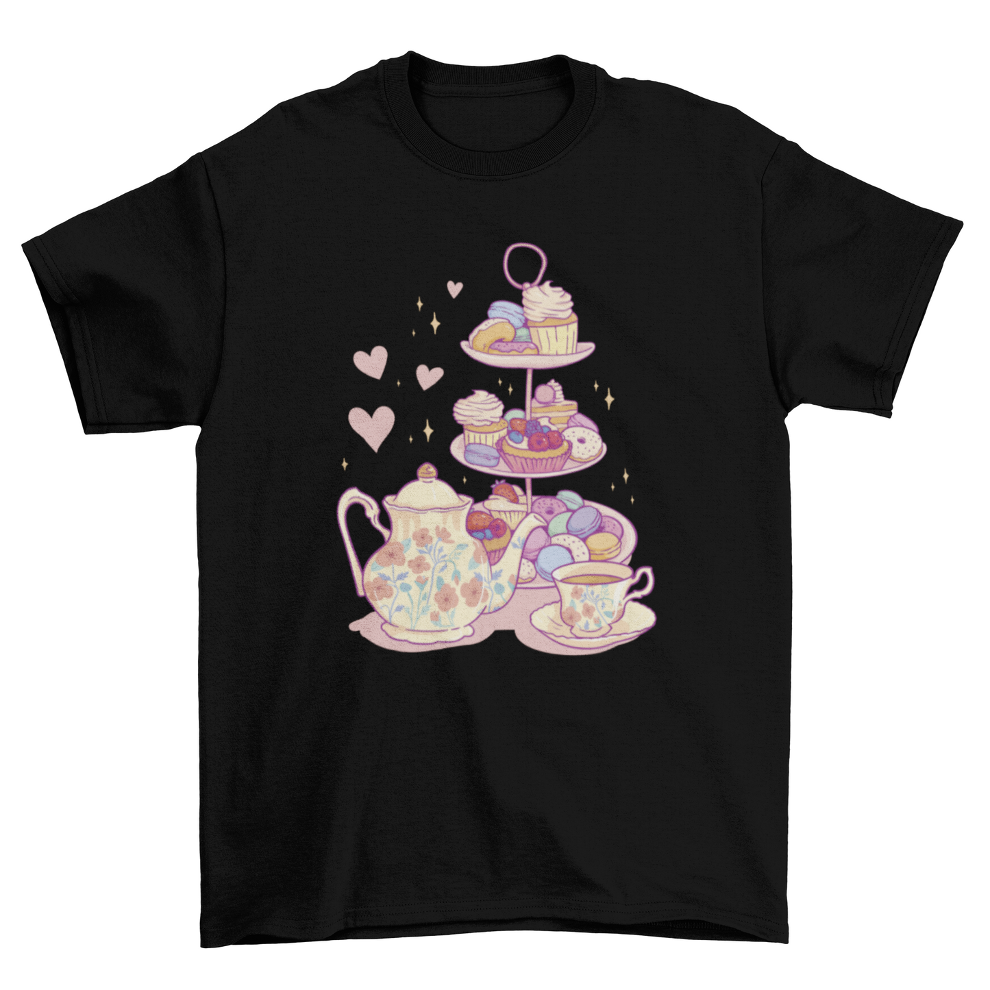 Etagere with sweets t-shirt