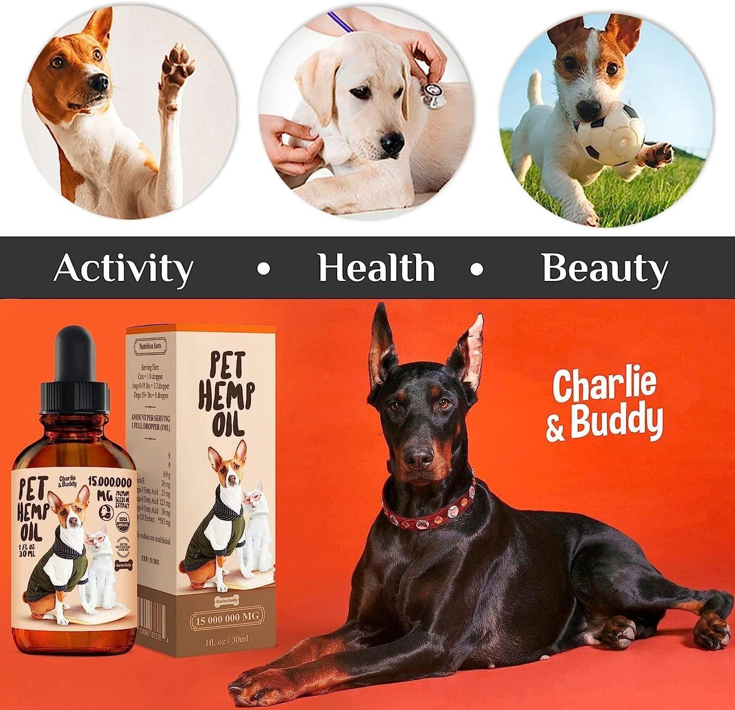 Charlie Buddy   Hemp Oil for Dogs Cats