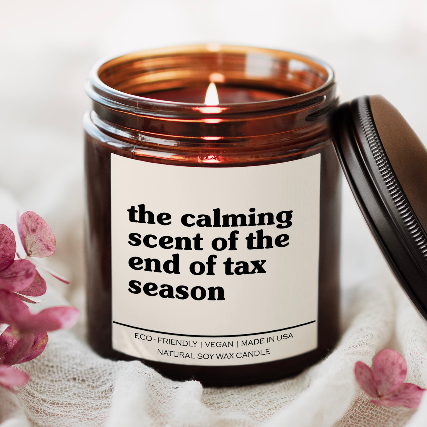 The Calming Scent Of The End Of Tax Season Candle