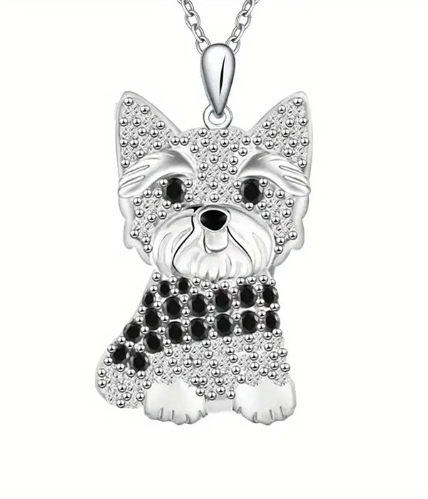 PET LOVERS THEME DOG NECKLACE YORKIE