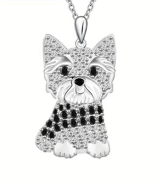 PET LOVERS THEME DOG NECKLACE YORKIE