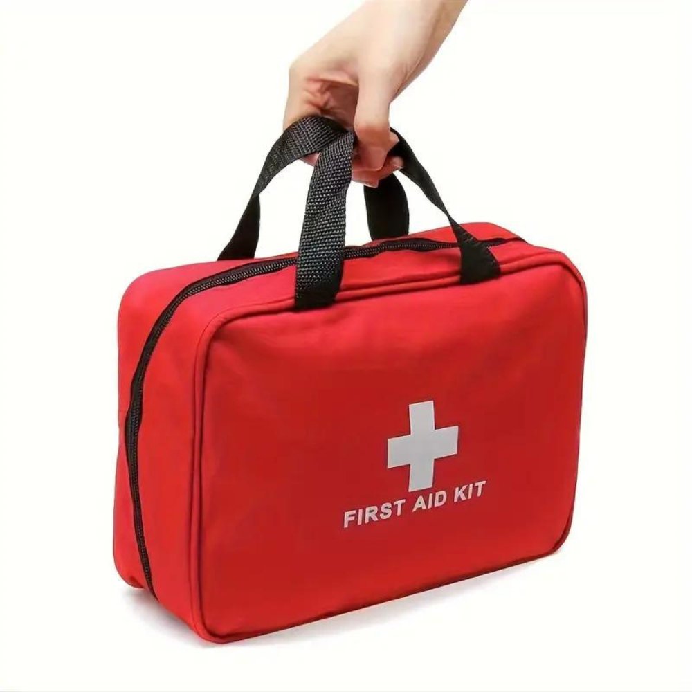 173pcs Large First Aid Kit: Portable Bag For Outdoor Hunting, Hiking,