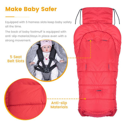 Universal Baby Stroller Footmuff Winter Baby Sleeping Bags Newborn