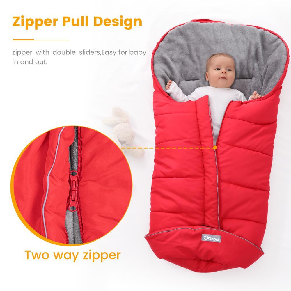 Universal Baby Stroller Footmuff Winter Baby Sleeping Bags Newborn