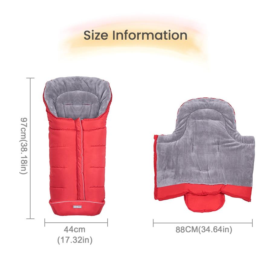 Universal Baby Stroller Footmuff Winter Baby Sleeping Bags Newborn